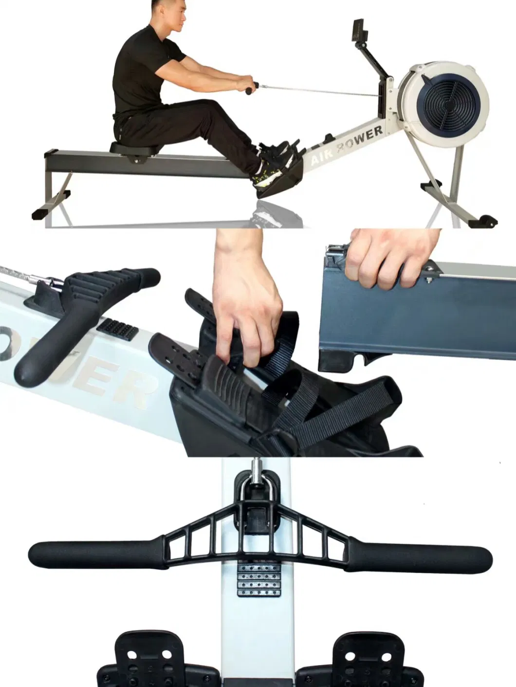 Commercial Fitness Ski Rowing Machine/ Air Indoor Rower for Gym Club