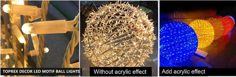 3D Quality Decoration Supplies Ramdan LED Wall Hanging Ball Lights