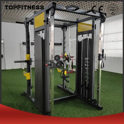 Equipo comercial de fuerza para Fitness, máquina Smith, estante multifuncional, máquina de entrenamiento integral para gimnasio